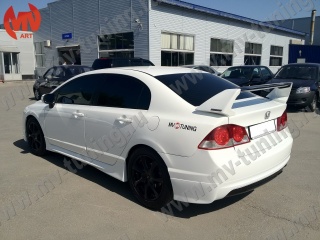 Спойлер высокий (составной) "Mugen Style" Honda Civic 4D (2006-2012)