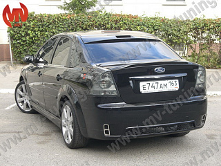 Козырек на стекло (с вырезом под стоп-сигнал) "Concept" Ford Focus 2 Sedan (2004-2011) + УСТАНОВОЧНЫЙ КОМПЛЕКТ