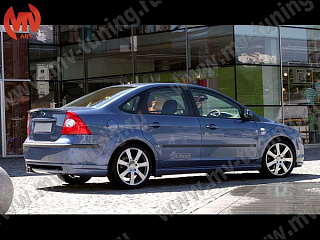 Юбка "MS" заднего бампера(седан) Ford Focus 2 (2004-2008)