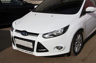 Реснички на фары широкие var №1 Ford Focus 3 (2012-2014) + УСТАНОВОЧНЫЙ КОМПЛЕКТ