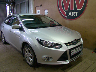 Реснички на фары широкие var №1 Ford Focus 3 (2012-2014) + УСТАНОВОЧНЫЙ КОМПЛЕКТ