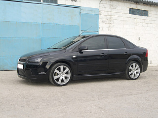 Пороги ICС (седан, хетчбек 3-5D) Ford Focus 2 (2004-2011) + УСТАНОВОЧНЫЙ КОМПЛЕКТ