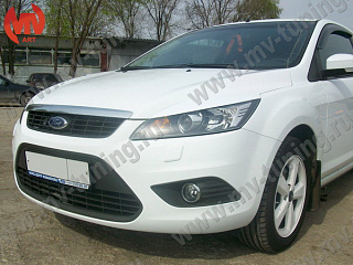 Реснички на фары широкие var №2 Ford Focus 2 (2008-2011)  + УСТАНОВОЧНЫЙ КОМПЛЕКТ