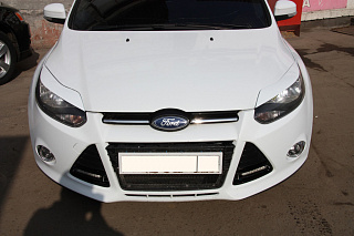 Реснички на фары широкие var №1 Ford Focus 3 (2012-2014) + УСТАНОВОЧНЫЙ КОМПЛЕКТ