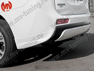 Диффузор заднего бампера Mitsubishi Outlander (3rd generation) Broomer Design (2012-2014)