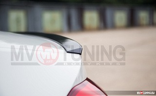 BLACKOUT EDITION. Спойлер лип крашенный Черный глянец Skoda Rapid II Gen (2020 - 2024 - по настоящее время) + УСТАНОВОЧНЫЙ КОМПЛЕКТ